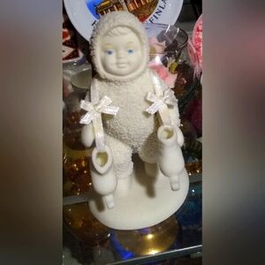 Snowbabies "Let's Go Skating" Porcelain Figurine